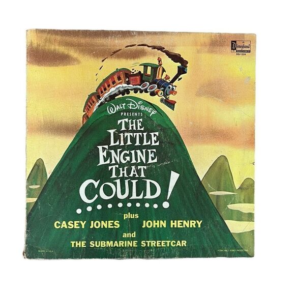 RARE WALT DISNEY THE LITTLE ENGINE THAT COULD + 2 STORIES VINTAGE VINYL RECORD - Picture 2 of 7